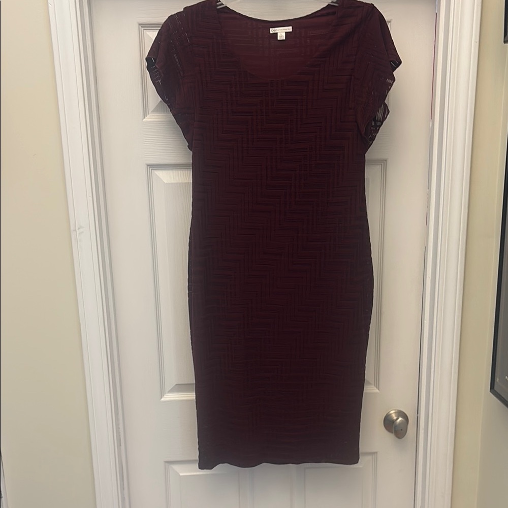 Cato Deep Burgundy Midi Dress size large